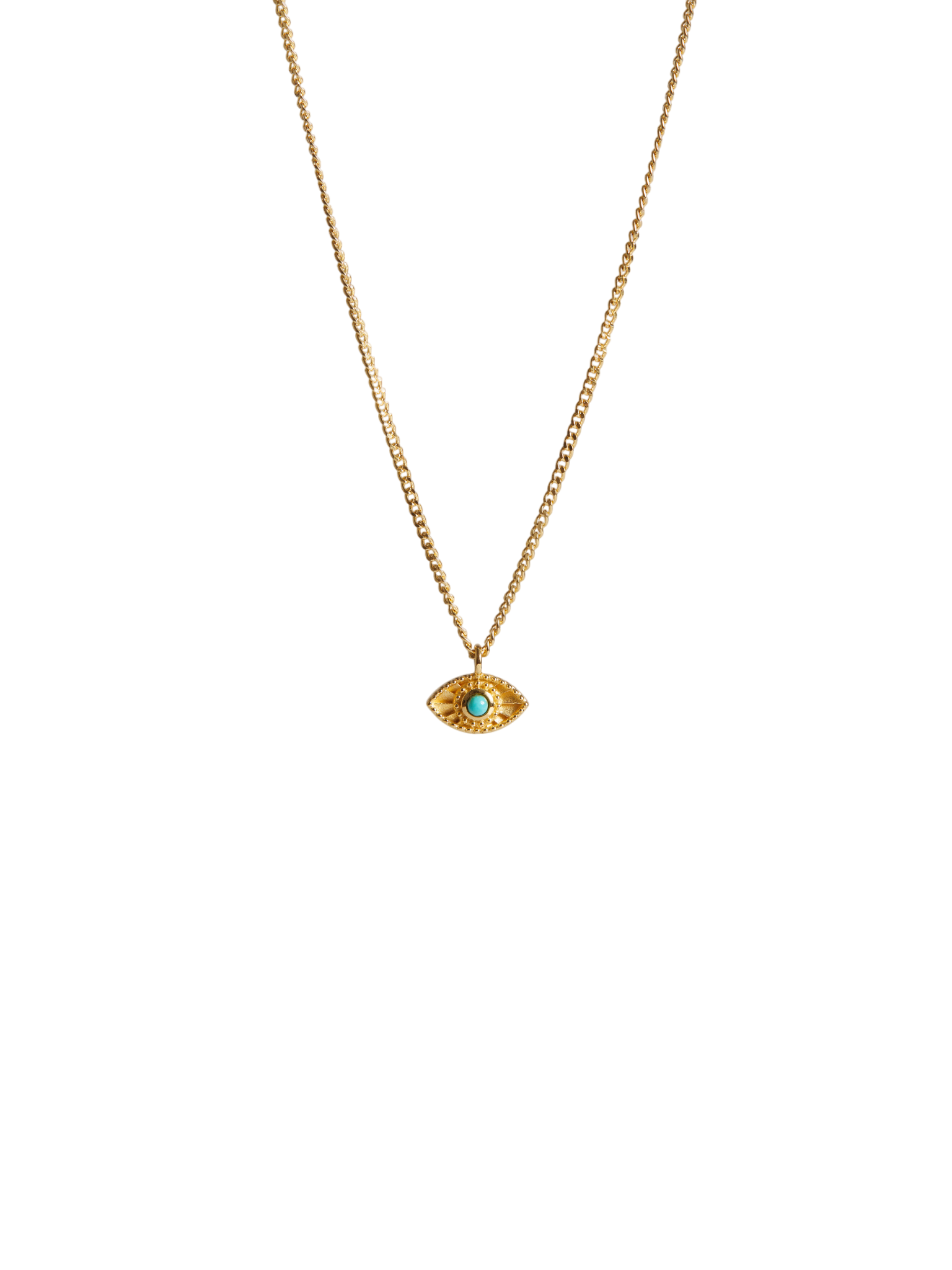 Mini rays of light necklace turquoise gold
